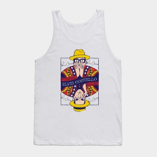 ELVIS COSTELLO POKER FACE GLASSES Tank Top